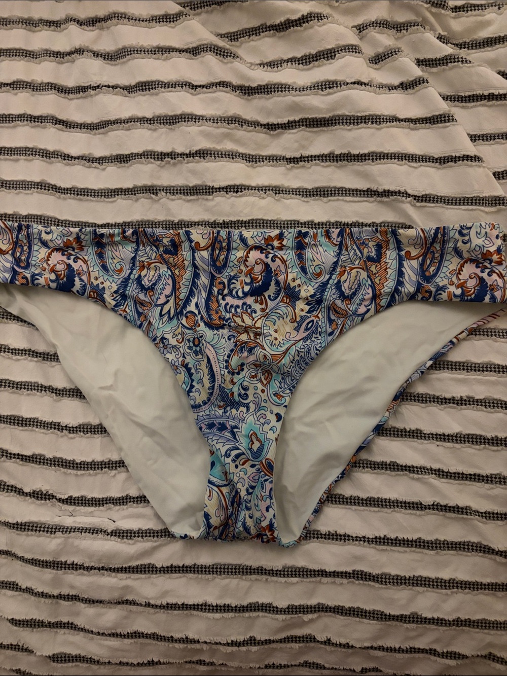 Victoria's Secret Blue Paisley Women's Bikini Bottom